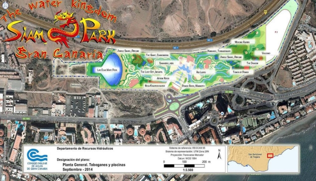 Voor het jaar 2027 zal er waarschijnlijk geen bouwvergunning voor het Siam Park Gran Canaria zijn