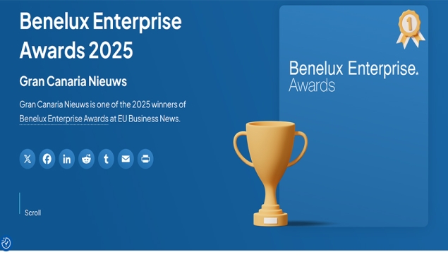 Gran Canaria Nieuws wint Benelux Enterprise Award 2025